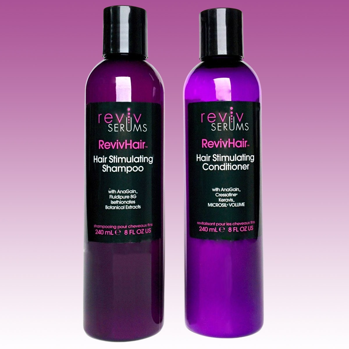 RevivHair Stimulating Shampoo & Conditioner for Thinning Hair